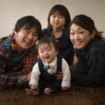 ハーフバースデー家族写真