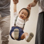 １歳バースデー家族３人写真