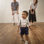 1歳誕生記念家族写真