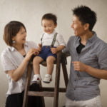 1歳誕生記念家族写真