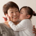 祖母と孫２ショット